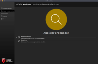 G DATA Antivirus Mac Analizar ordenador G DATA Antivirus Mac Analizar ordenador